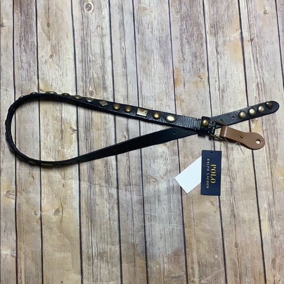 Polo Ralph Lauren Accessories - NWT Polo Ralph Lauren Leather Studded Belt